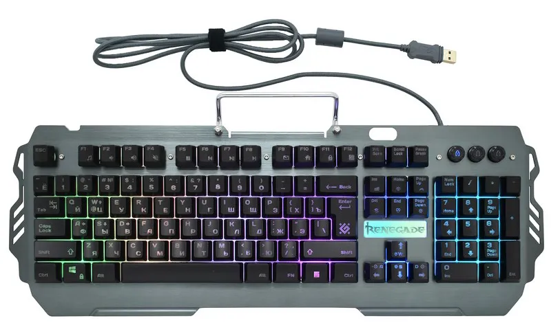 Клавиатура Defender Renegade GK-640DL black RGB + Crossaut code