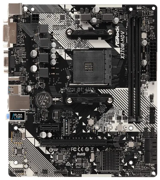Материнская плата ASRock X370M-HDV R4.0