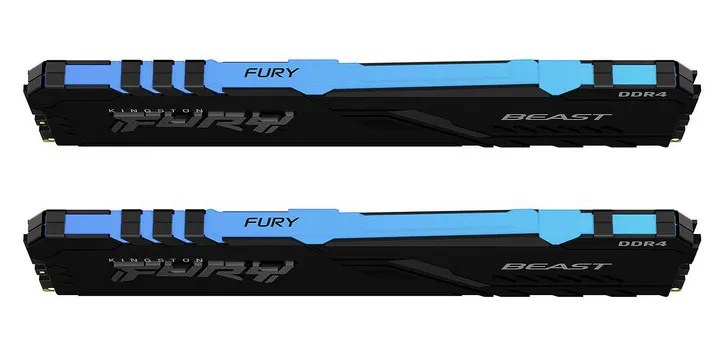 Оперативная память 32 GB kit Kingston Fury Beast RGB KF436C18BBAK2/32