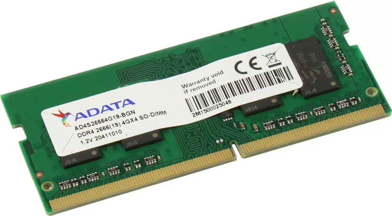 Оперативная память 4Gb ADATA AD4S26664G19-BGN