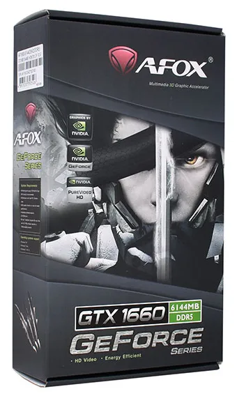 Видеокарта 6 GB AFOX GTX 1660 AF1660-6144D5H2