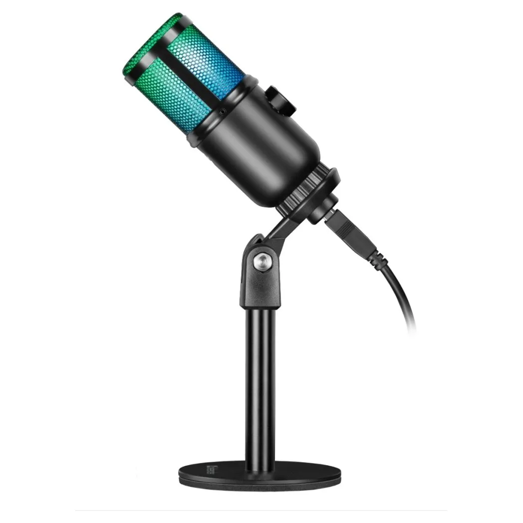 Игровой стрим микрофон Defender Glow GMC 400 USB черный