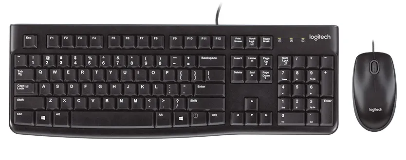 Комплект Клавиатура + Мышь Logitech MK120 Black 920-002561