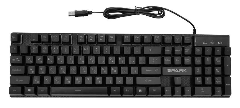 Клавиатура Defender Spark GK-300L RGB black 45300