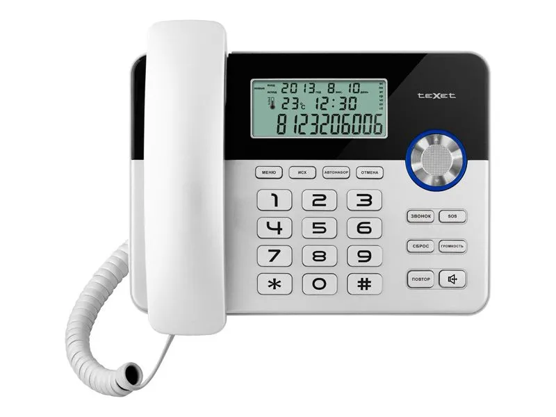 Телефон проводной Texet ТХ-259
