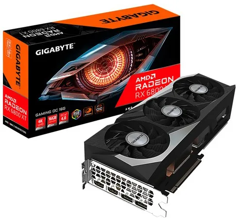 Видеокарта Gigabyte RX 6800 XT GAMING OC 16G GV-R68XTGAMING OC-16GD