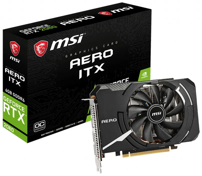 Видеокарта 6Gb MSI GeForce RTX 2060 AERO ITX OC