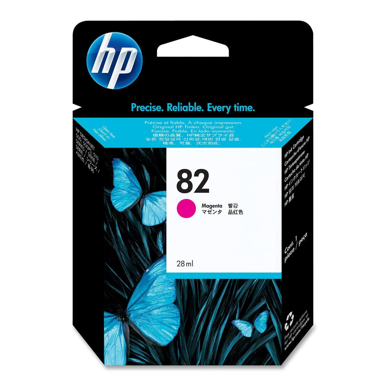 Картридж HP CH567A Magenta №82