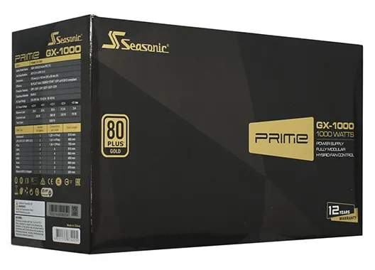 Блок питания 1000W Seasonic Prime GX-1000 SSR-1000GD