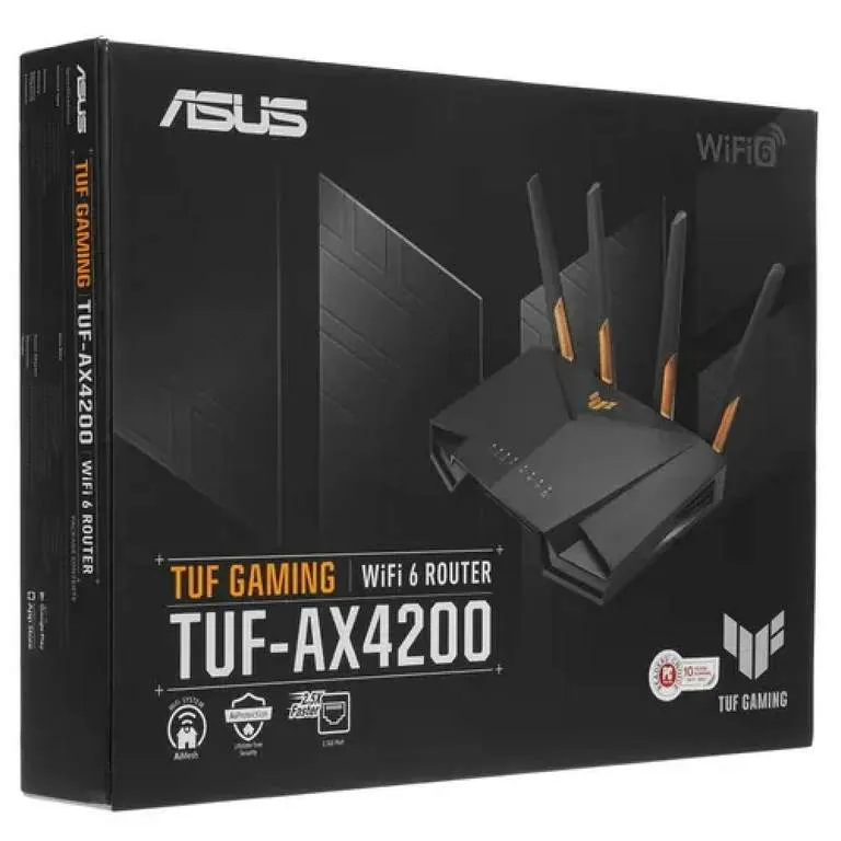 Маршрутизатор ASUS TUF Gaming AX4200 90IG07Q0-MO3100