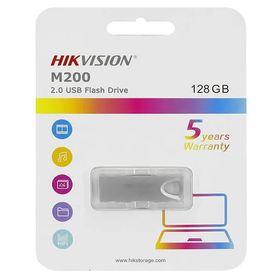 USB flash 128GB Hikvision HS-USB-M200/128G silver