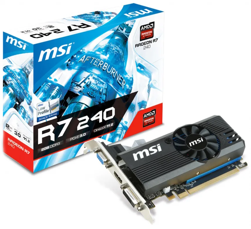 Видеокарта 2Gb MSI Radeon R7 240 LP