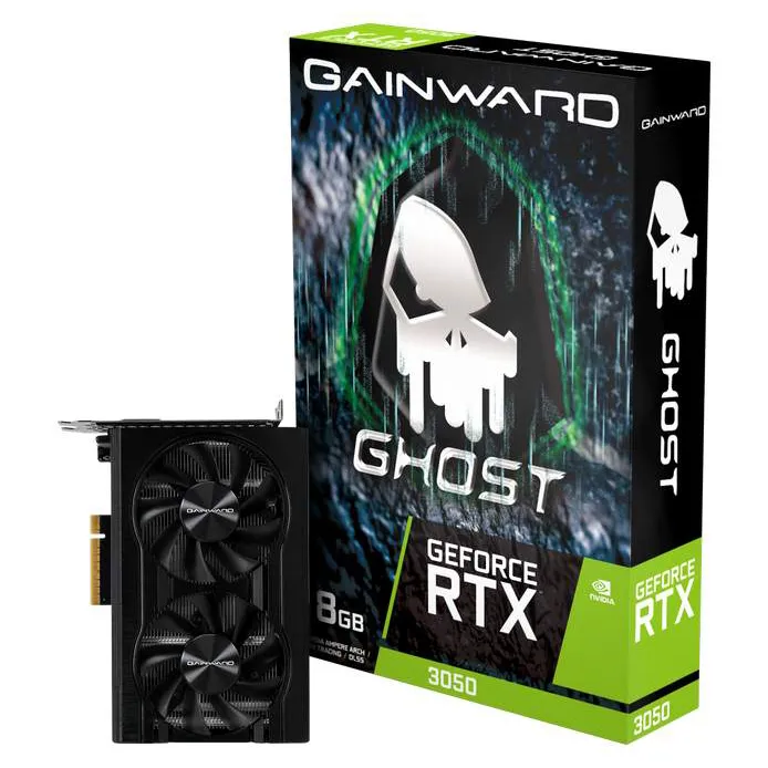 Видеокарта 8 GB Gainward RTX 3050 Ghost NE63050018P1-1070B