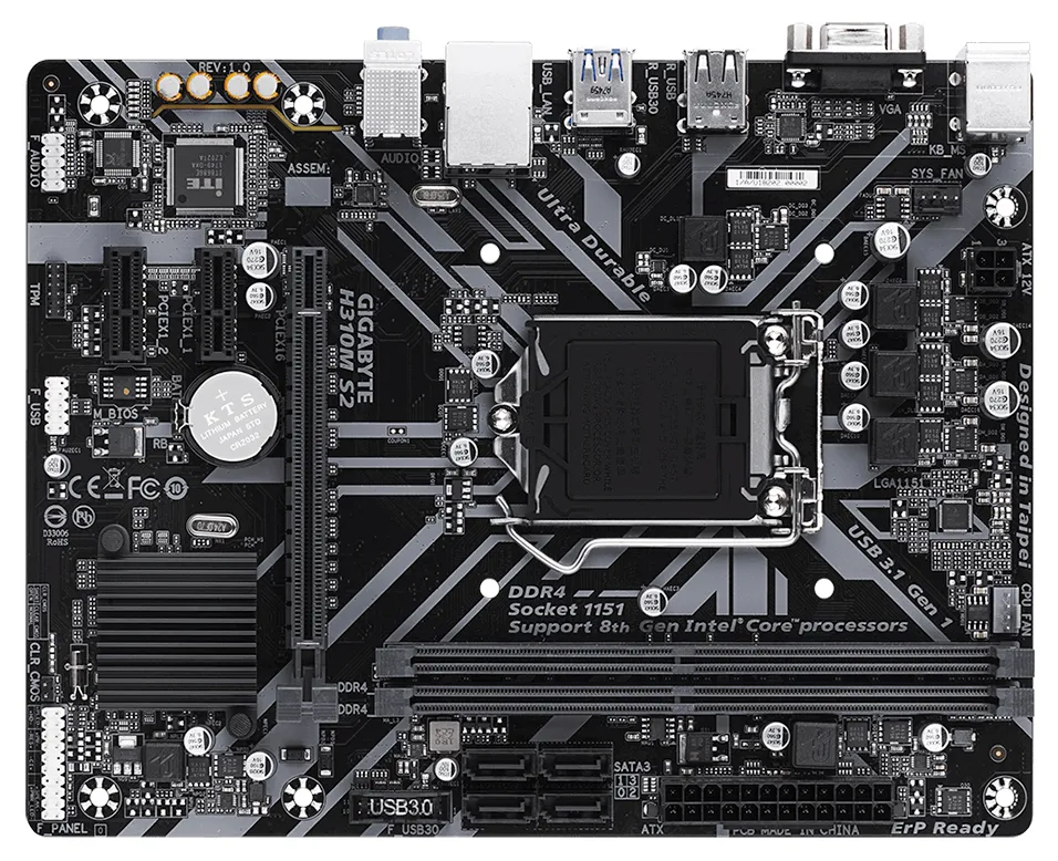 Материнская плата Gigabyte H310M S2 GAH31MS22-00-G