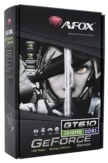 Видеокарта 2 GB AFOX GT 610 AF710-1024D3L1-V2