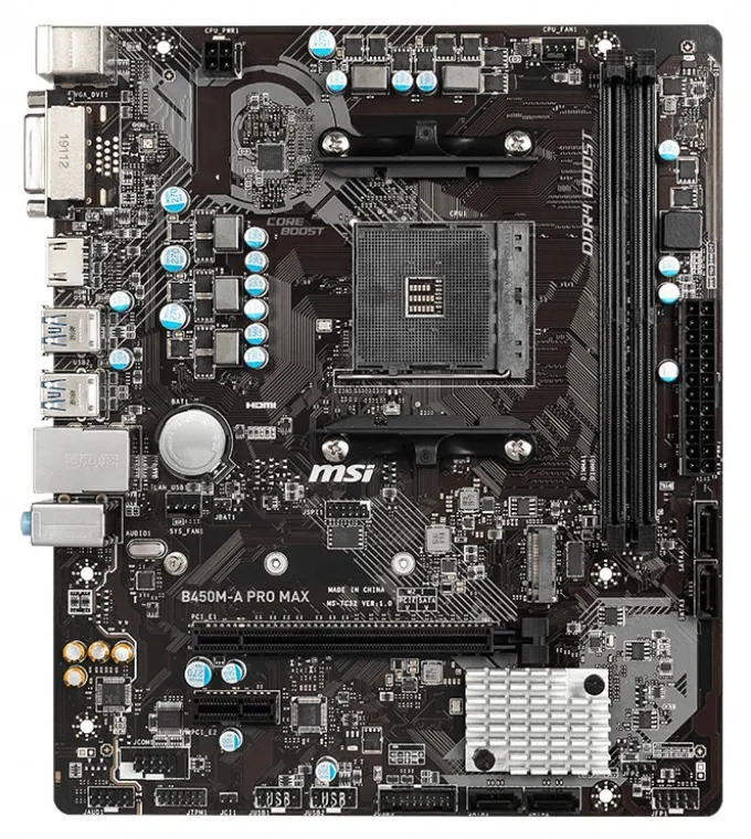 Материнская плата MSI B450M-A PRO MAX