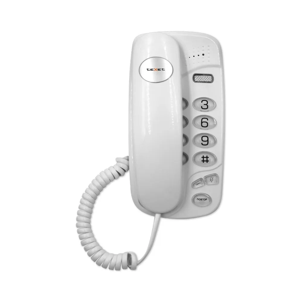 Телефон проводной Texet TX-238 белый