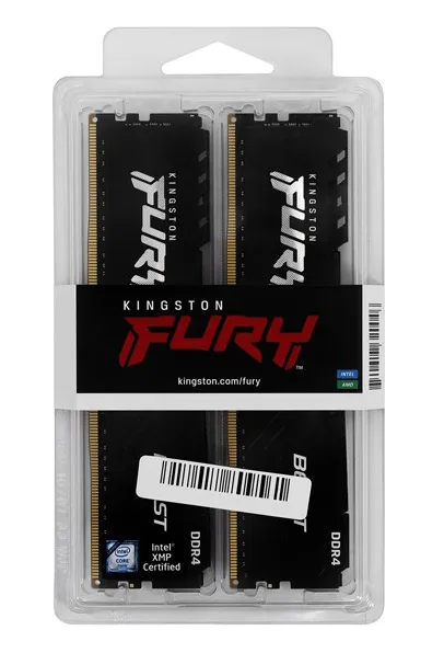 Оперативная память 32 GB kit Kingston Fury Beast KF436C18BBK2/32