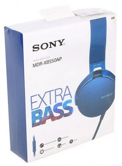 Наушники Sony MDR-XB550AP/L синий
