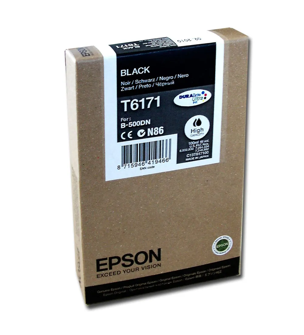 Картридж Epson C13T617100 B500 черный