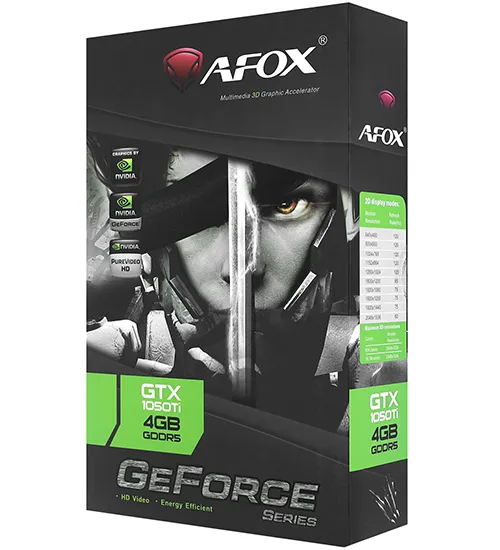 Видеокарта 4 GB Afox GTX 1050Ti AF1050TI-4096D5H5-V4