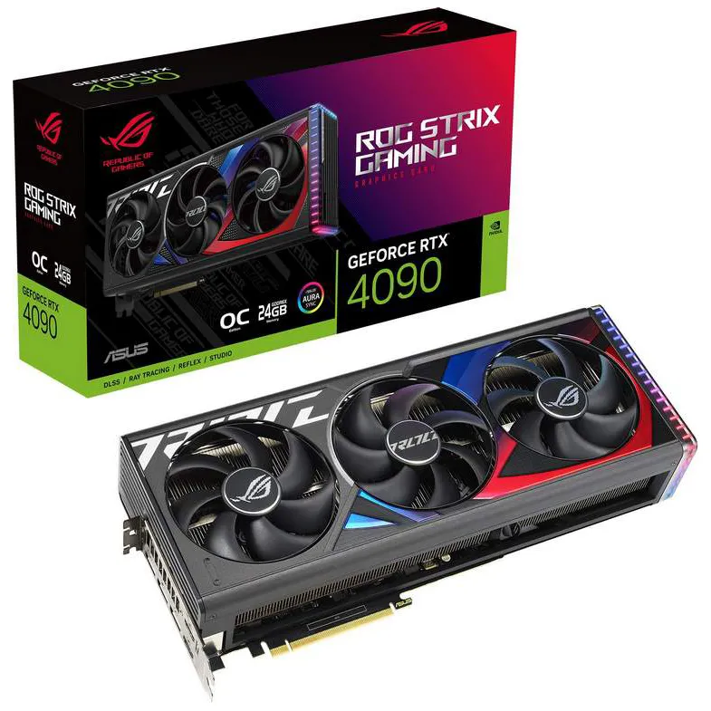 Видеокарта 24Gb ASUS RTX4090 OC ROG-STRIX-RTX4090-O24G-GAMING