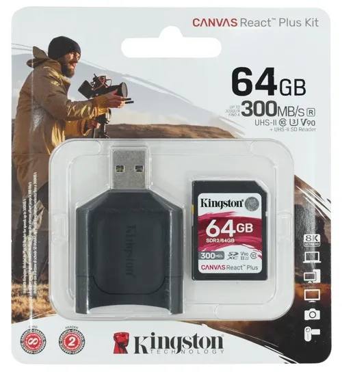 Карта памяти 64GB Kingston SecureDigital MLPR2/64GB