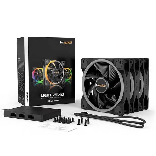 Кулер для корпуса Bequiet! Light Wings 120mm PWM ARGB Triple Pack