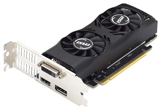 Видеокарта 4 GB MSI GTX 1650 4GT LP OC HDMI/DVI/DP