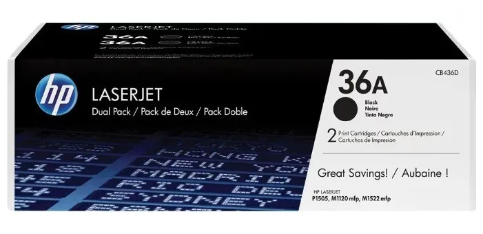 Картридж HP Europe CB436AD 36A Черный