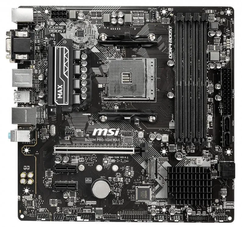 Материнская плата MSI B450M PRO-VDH MAX