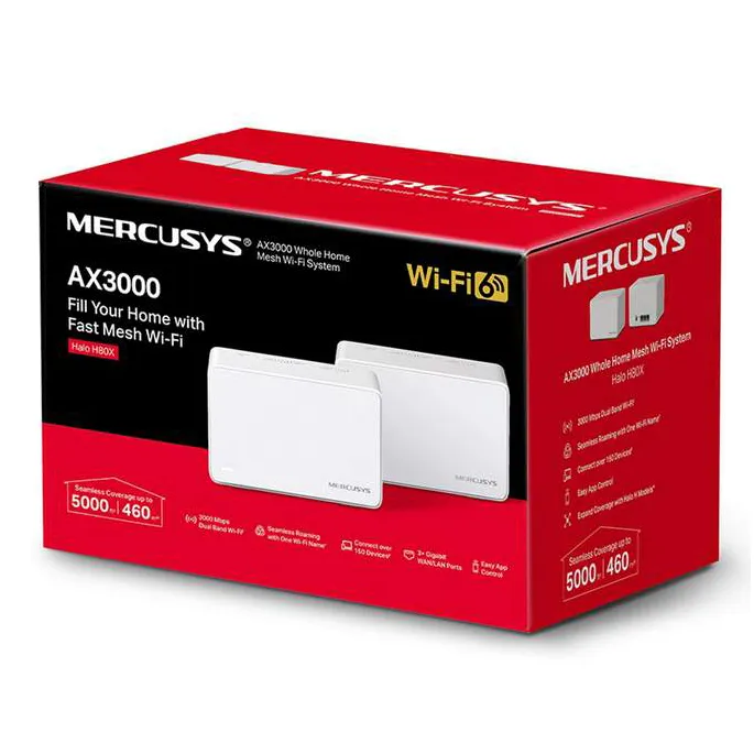 Маршрутизатор Mercusys Halo H80X (2-pack)