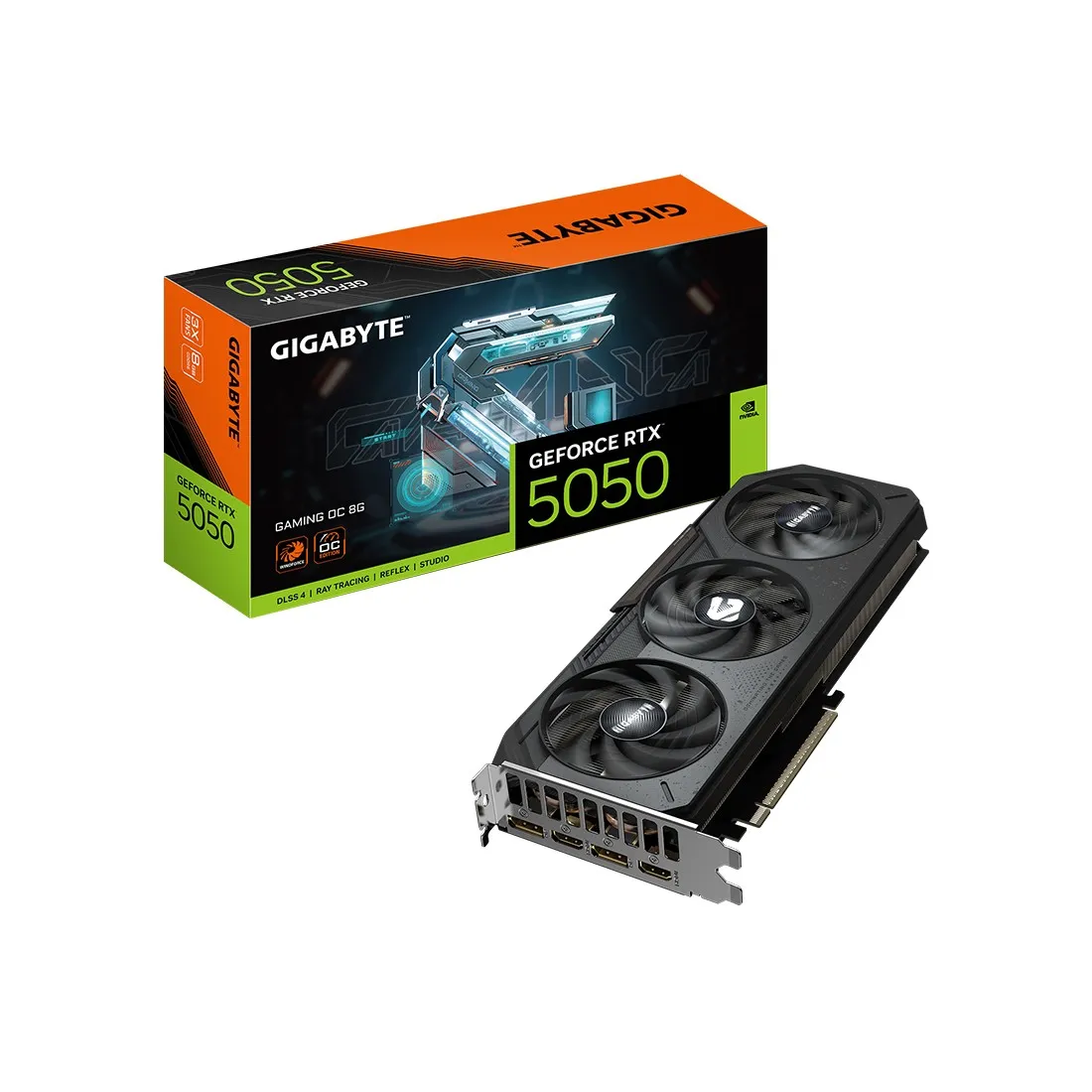 Видеокарта 8Gb Gigabyte RTX5050 GAMING OC 8G GV-N5050GAMING OC-8GD