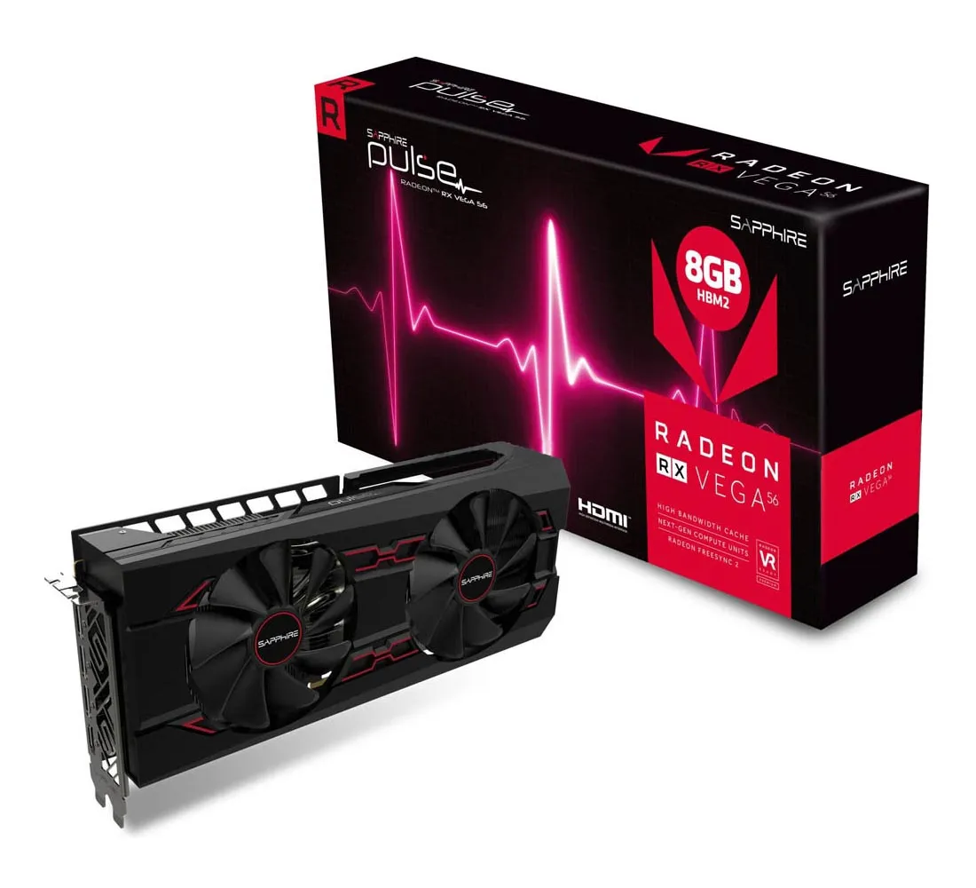 Видеокарта SAPPHIRE PULSE OC RX VEGA 56 8GB 11276-02-40G