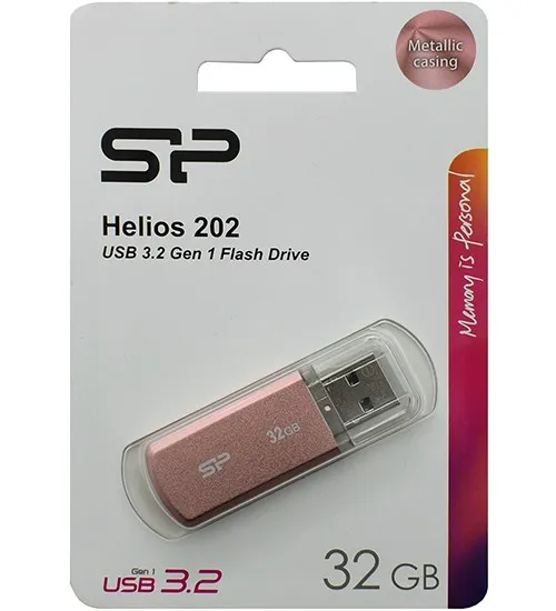 USB флешка 32GB Silicon Power Helios 202 SP032GBUF3202V1P USB 3.2 pink