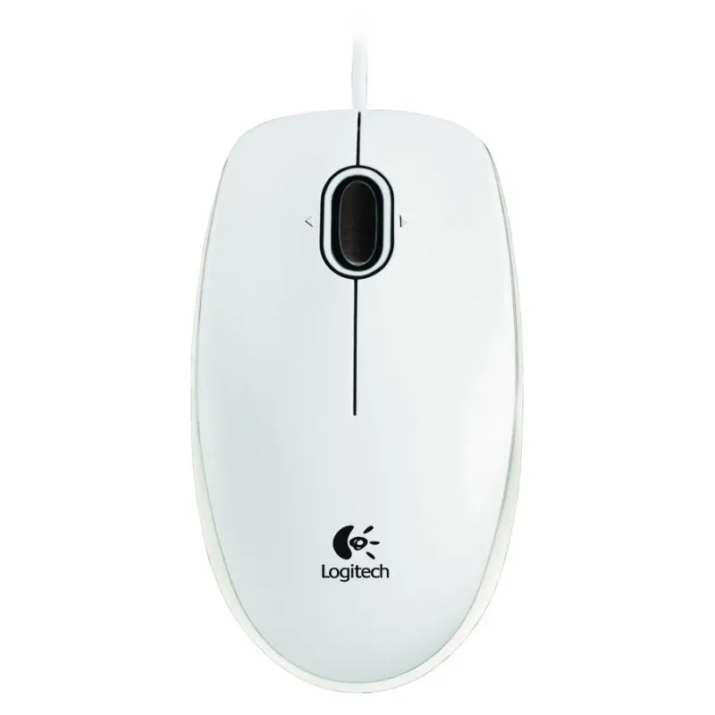Компьютерная мышь проводная Logitech B100 белый