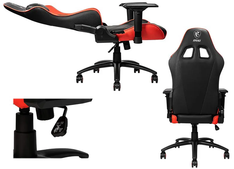 Игровое компьютерное кресло MSI MAG CH120 Red/Black