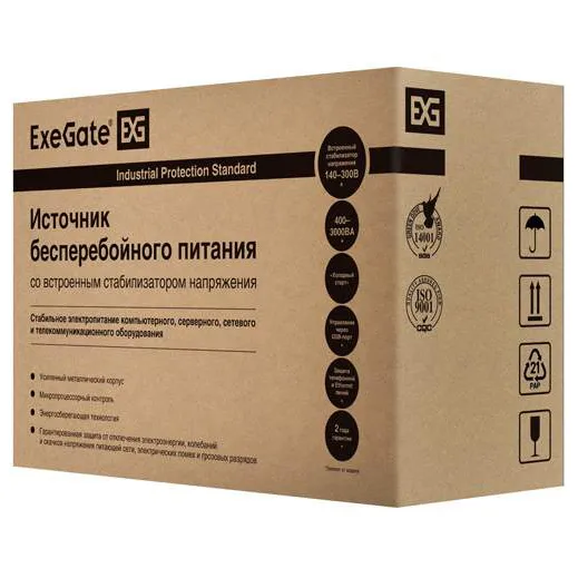 ИБП ExeGate LLB-600.LCD.AVR.2SH.RJ.USB