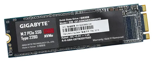 SSD накопитель 256 GB Gigabyte GP-GSM2NE8256GNTD