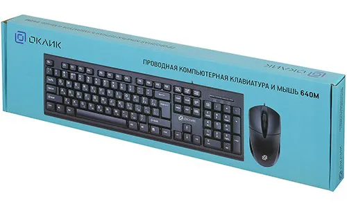 Клавиатура+мышь Oklick 640M Black
