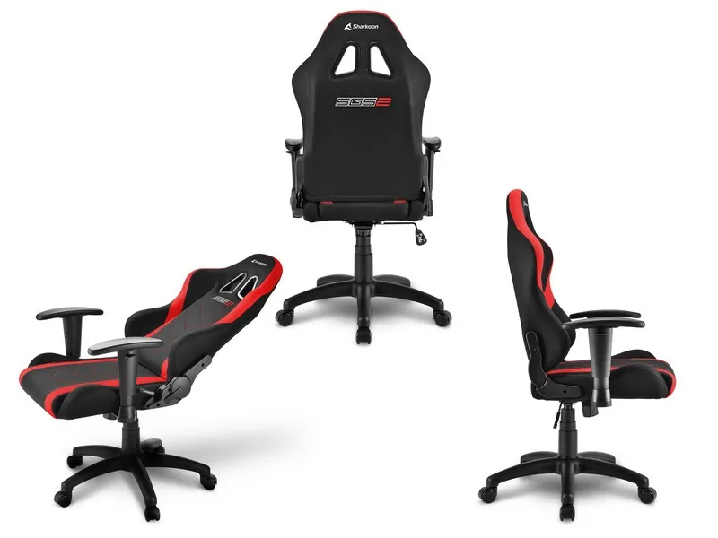 Игровое компьютерное кресло для детей Sharkoon Skiller SGS2 Jr. Black-red