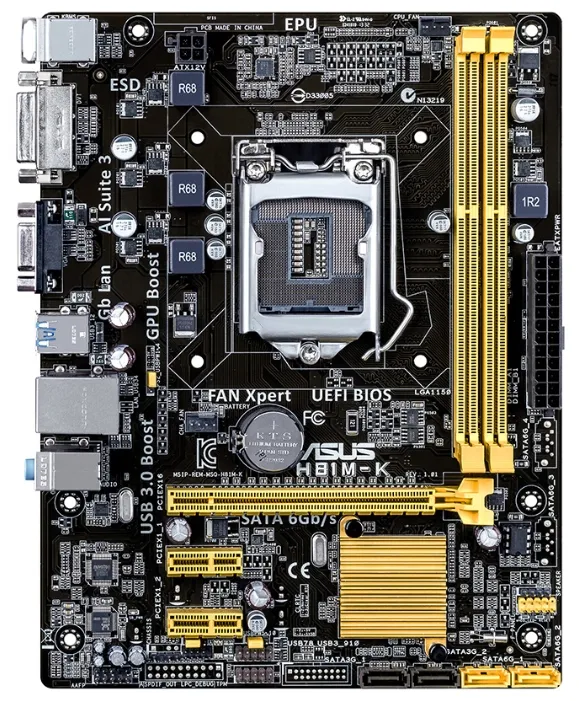 Материнская плата Asus H81M-K