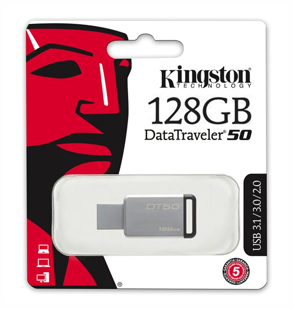 USB Флеш 128GB 3.0 Kingston DT50/128GB