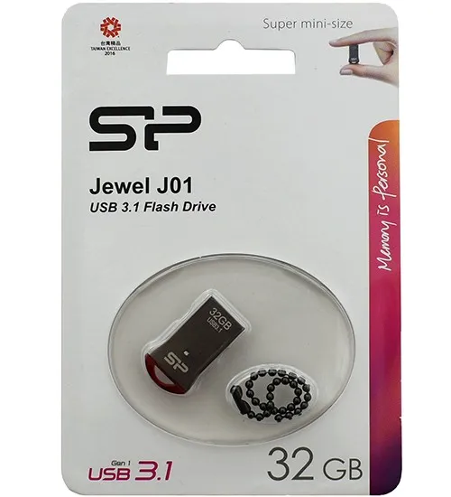 USB флешка 32GB Silicon Power Jewel J01 SP032GBUF3J01V1R USB 3.1 silver
