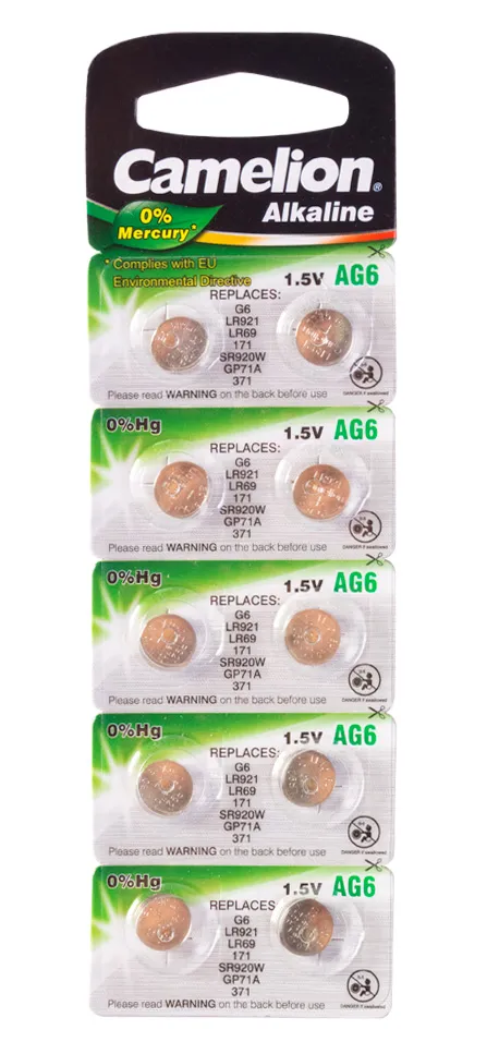 Батарейка CAMELION AG6-BP10(0%Hg)