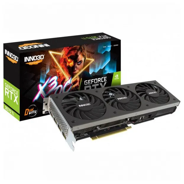 Видеокарта 8Gb Inno3D RTX3070 Ti X3 OC N307T3-086XX-1820VA45