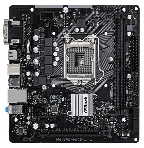 Материнская плата ASRock H470M-HDV