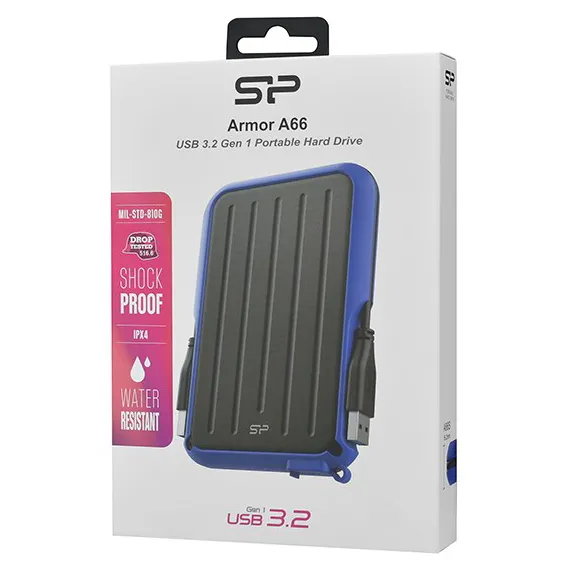 Внешний жесткий диск 2 TB Silicon Power A66 SP020TBPHD66SS3B blue