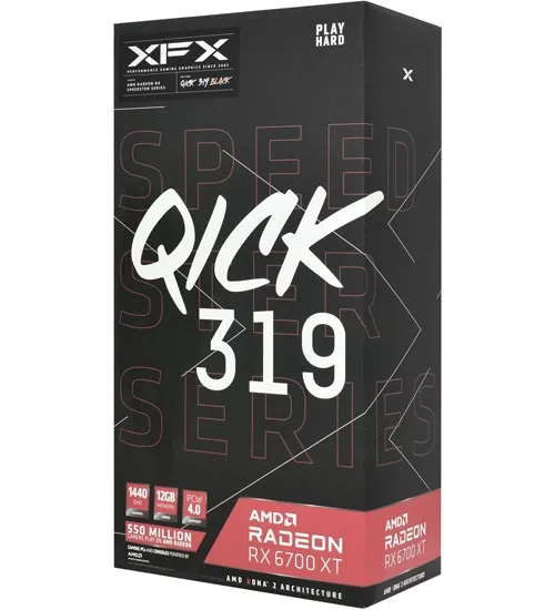 Видеокарта 12 GB XFX Speedster QICK319 RX 6700 XT RX-67XTYPBDP
