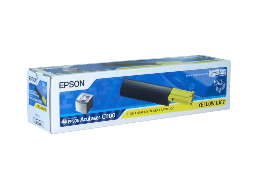 Тонер Epson C13S050187 ACULASER C1100 желтый
